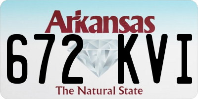 AR license plate 672KVI