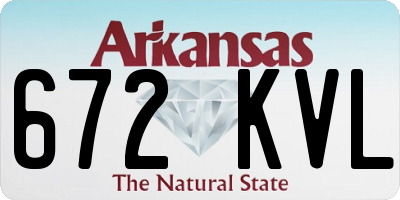 AR license plate 672KVL