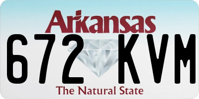 AR license plate 672KVM