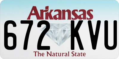 AR license plate 672KVU