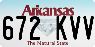 AR license plate 672KVV