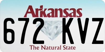 AR license plate 672KVZ