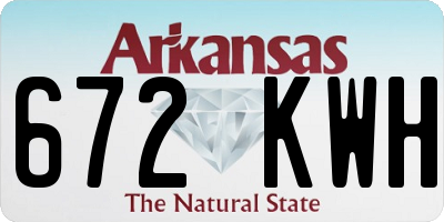 AR license plate 672KWH