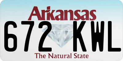AR license plate 672KWL
