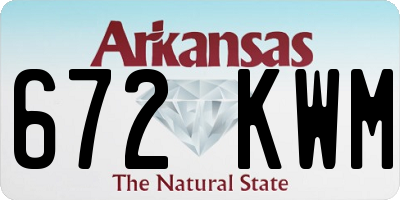 AR license plate 672KWM