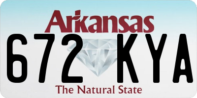 AR license plate 672KYA