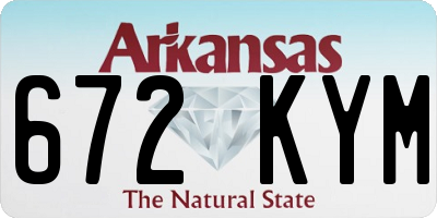 AR license plate 672KYM