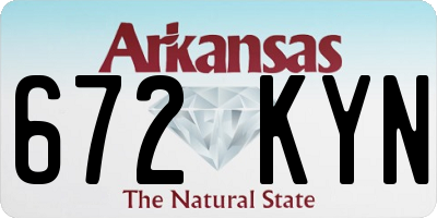 AR license plate 672KYN