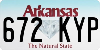 AR license plate 672KYP