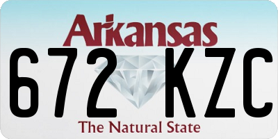 AR license plate 672KZC