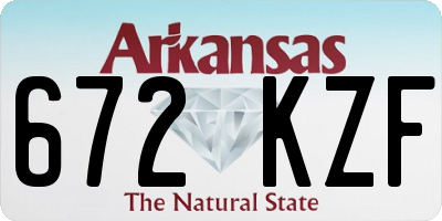 AR license plate 672KZF