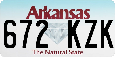 AR license plate 672KZK