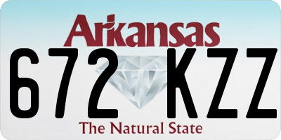 AR license plate 672KZZ