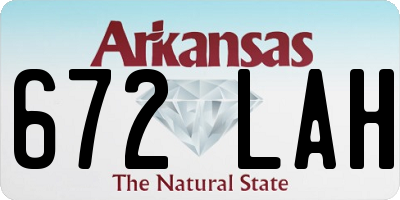 AR license plate 672LAH