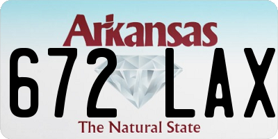 AR license plate 672LAX
