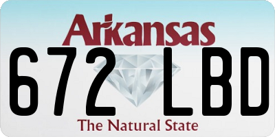 AR license plate 672LBD