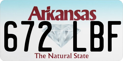 AR license plate 672LBF