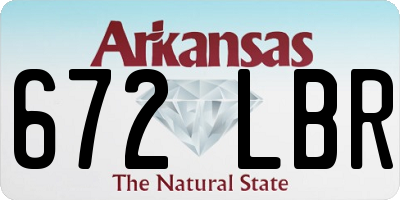 AR license plate 672LBR