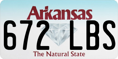 AR license plate 672LBS