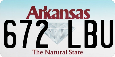 AR license plate 672LBU