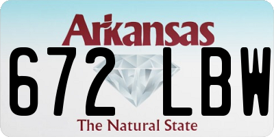 AR license plate 672LBW