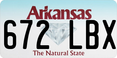 AR license plate 672LBX