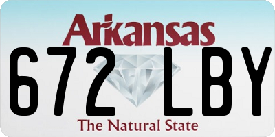 AR license plate 672LBY