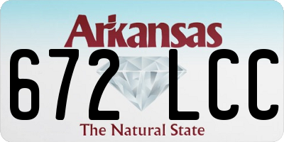 AR license plate 672LCC