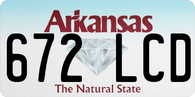 AR license plate 672LCD