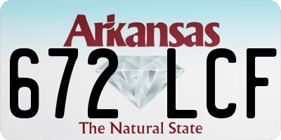 AR license plate 672LCF