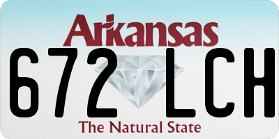 AR license plate 672LCH