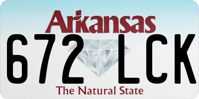 AR license plate 672LCK
