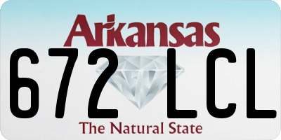 AR license plate 672LCL