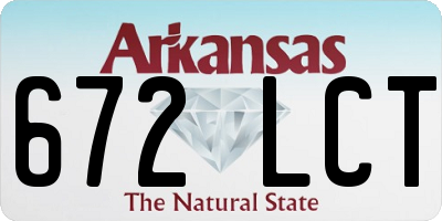AR license plate 672LCT