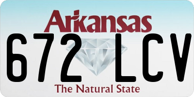 AR license plate 672LCV