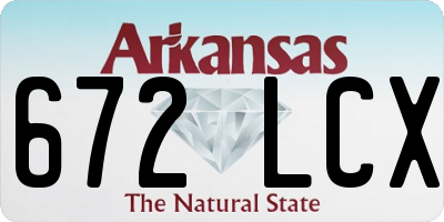 AR license plate 672LCX