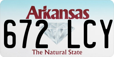 AR license plate 672LCY