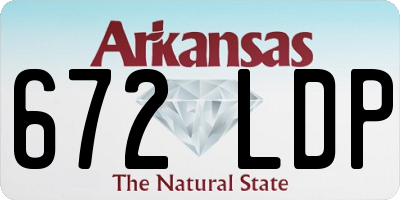 AR license plate 672LDP