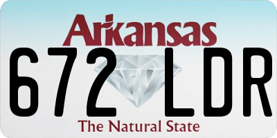AR license plate 672LDR