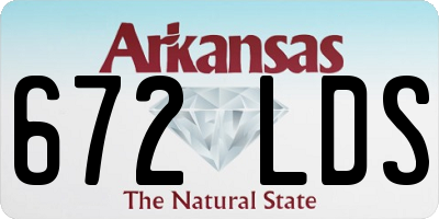 AR license plate 672LDS