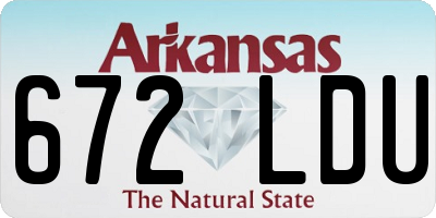 AR license plate 672LDU