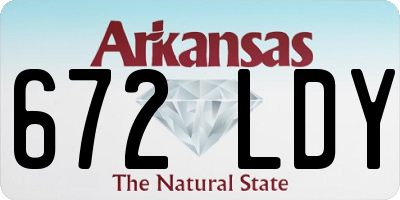 AR license plate 672LDY