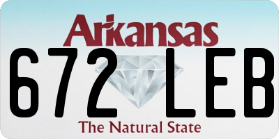 AR license plate 672LEB