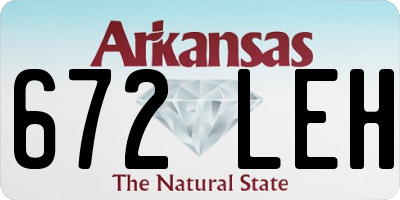 AR license plate 672LEH