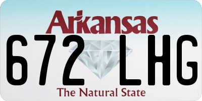 AR license plate 672LHG