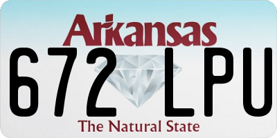 AR license plate 672LPU