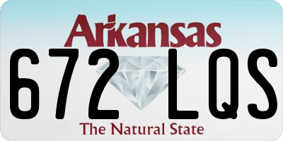 AR license plate 672LQS