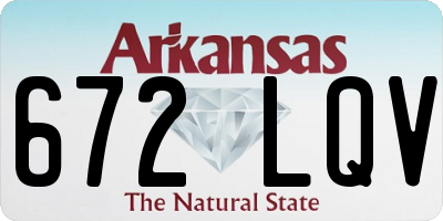 AR license plate 672LQV