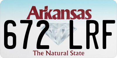 AR license plate 672LRF