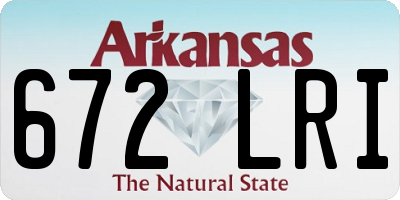 AR license plate 672LRI